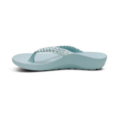 Vicki Braided Thong Sandal - Mint Gloss