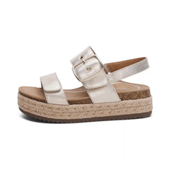Vania Arch Support Platform Sandal - Champagne