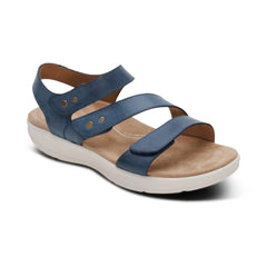 Savannah Adjustable Quarter Strap Sandal - Hazy Blue