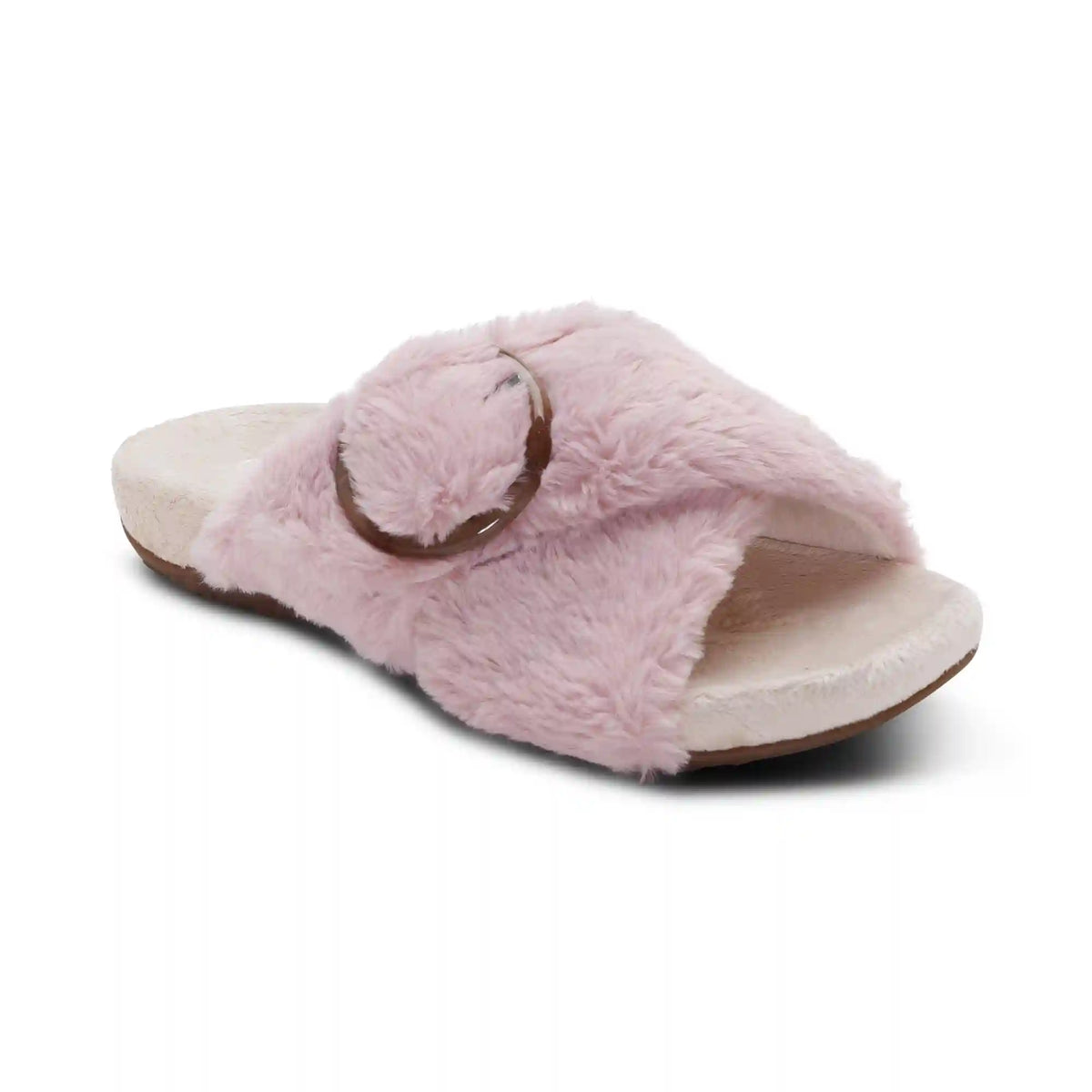 Macy Open-Toe Slipper - Pink