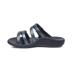 Janey Sport Slide - Navy