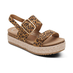 Vania Arch Support Platform Sandal - Leopard