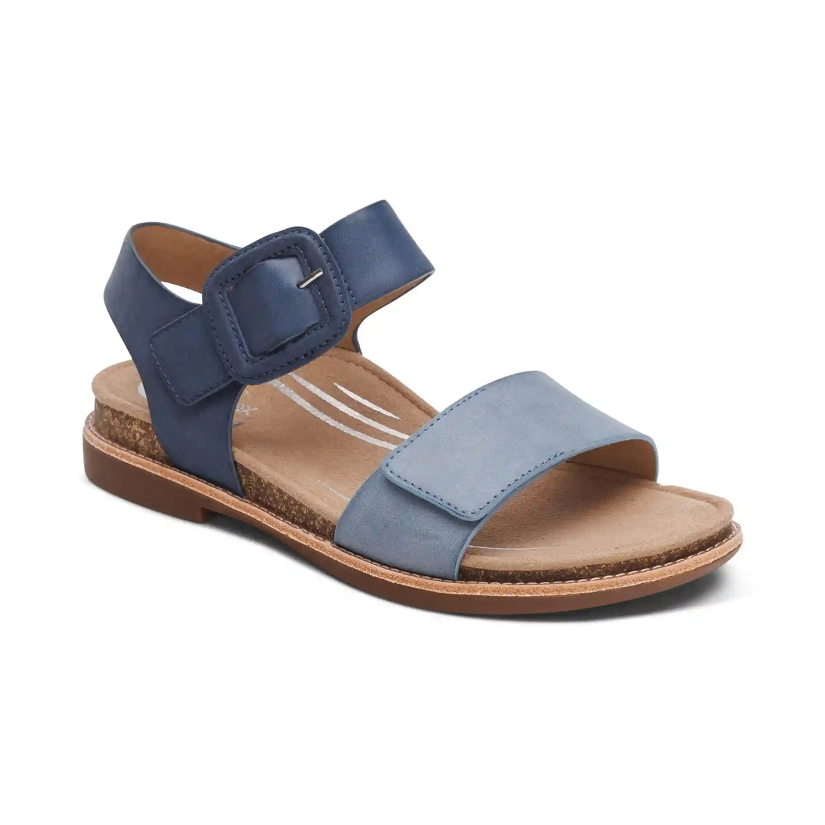 Claire Quarter Strap Sandal - Navy