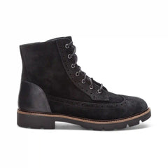 Margot Lace-Up Boot - Black