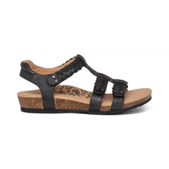Reese Adjustable Gladiator Sandal - Black