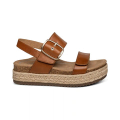 Vania Arch Support Platform Sandal - Cognac