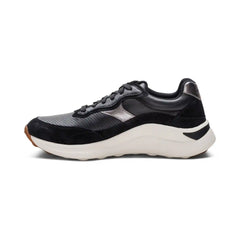 Emily Lace-Up Sneaker - Black